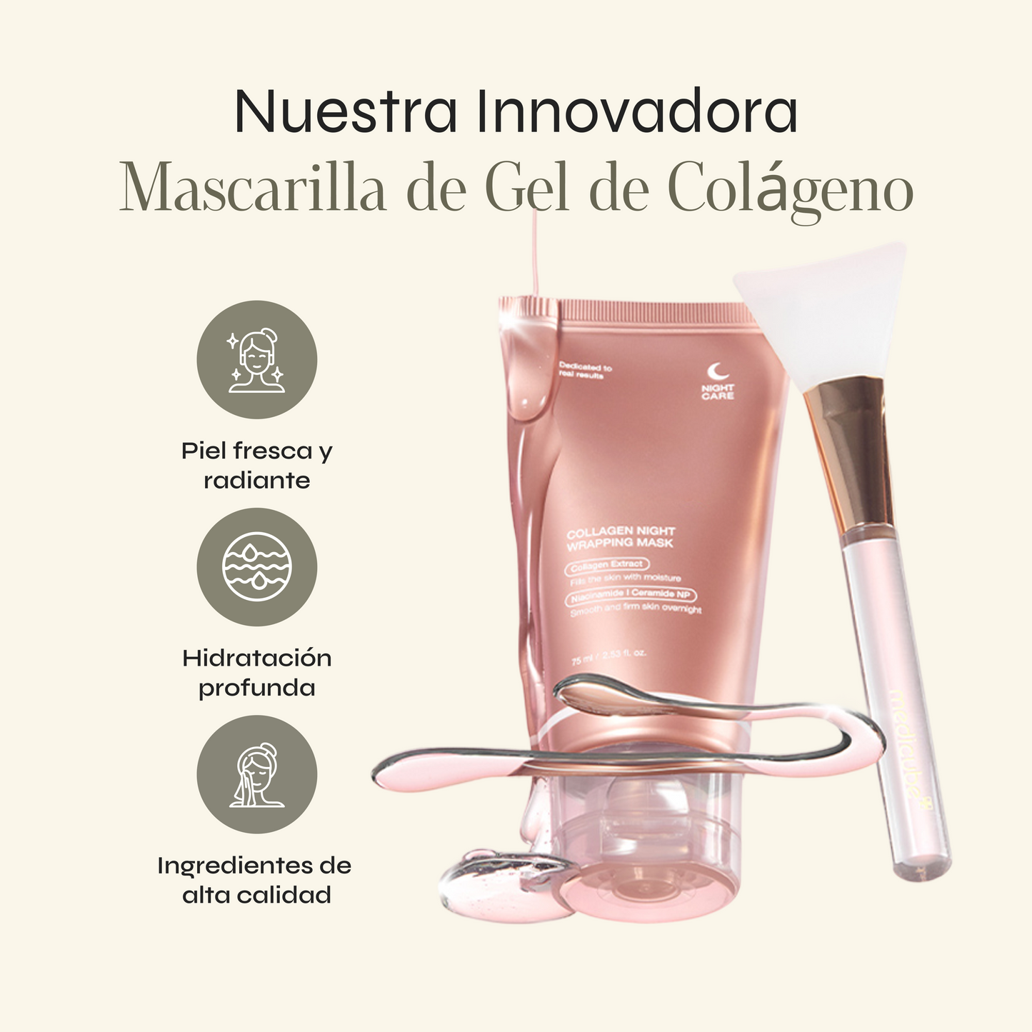 Mascarilla De Gel De Colágeno