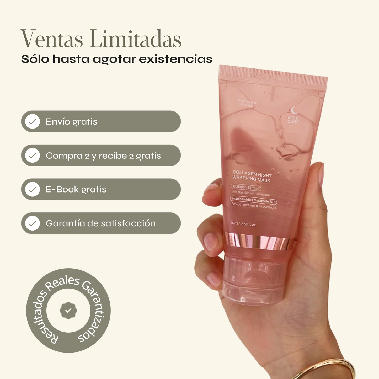 Mascarilla De Gel De Colágeno